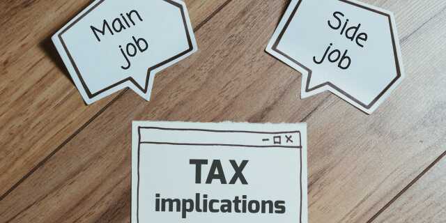 Sign of tax implications main job and side job